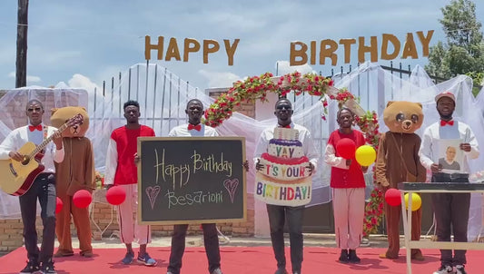 Personalised Funny Dancing Singing African Greeting Video Gift - Star Band